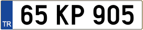 Trailer License Plate